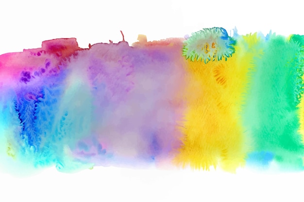 Isolated watercolor splatter stain colorful