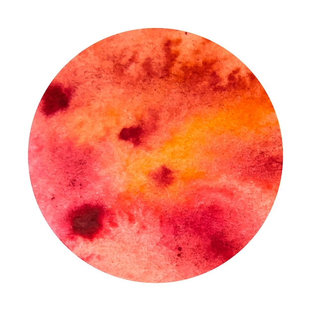 Vector isolated watercolor stain red