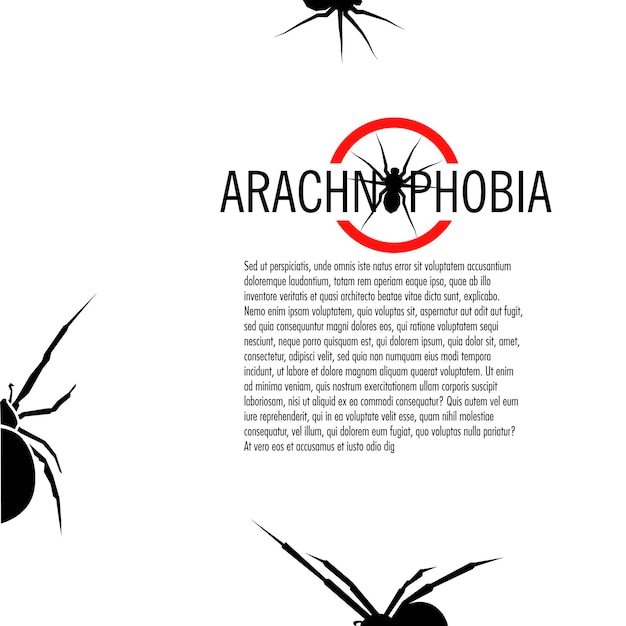 벡터 검은 배경 벡터 로고에 고립 된 흰색 거미 야생 위험한 유독한 곤충