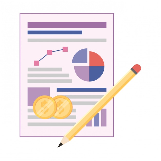 Vector isolated workflow and infographic design