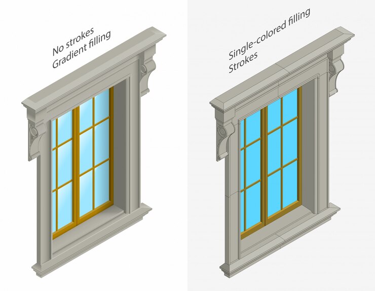 Vector isomentic windows