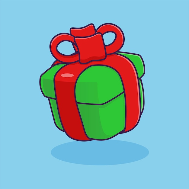 Isometric 3d gift cartoon icon illustration isolated object