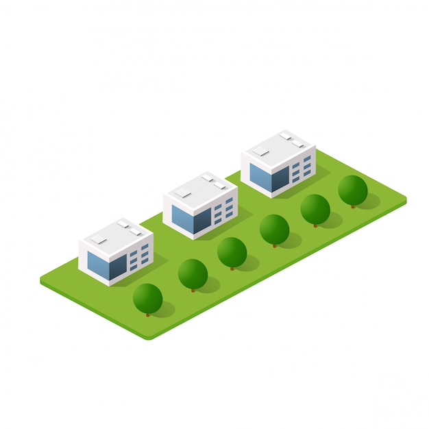 Isometric 3D module block