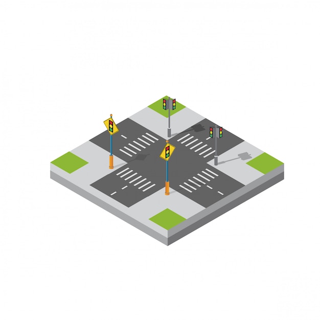 Isometric 3d module district