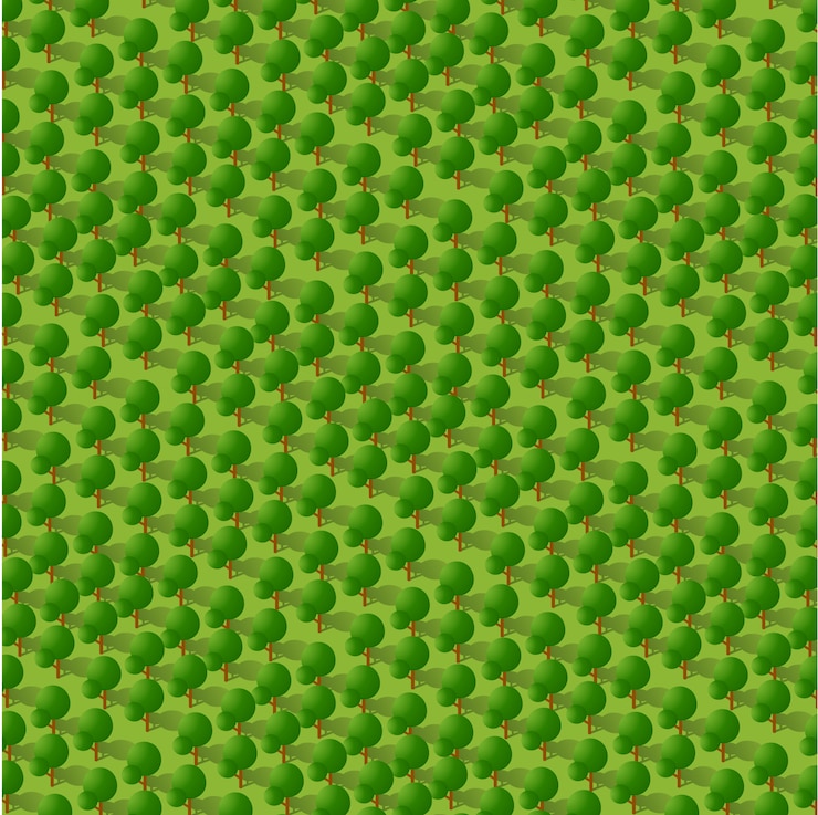 Vector isometric 3d park with a green
