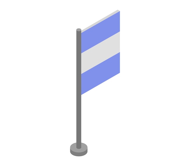 Изометрический флаг аргентины