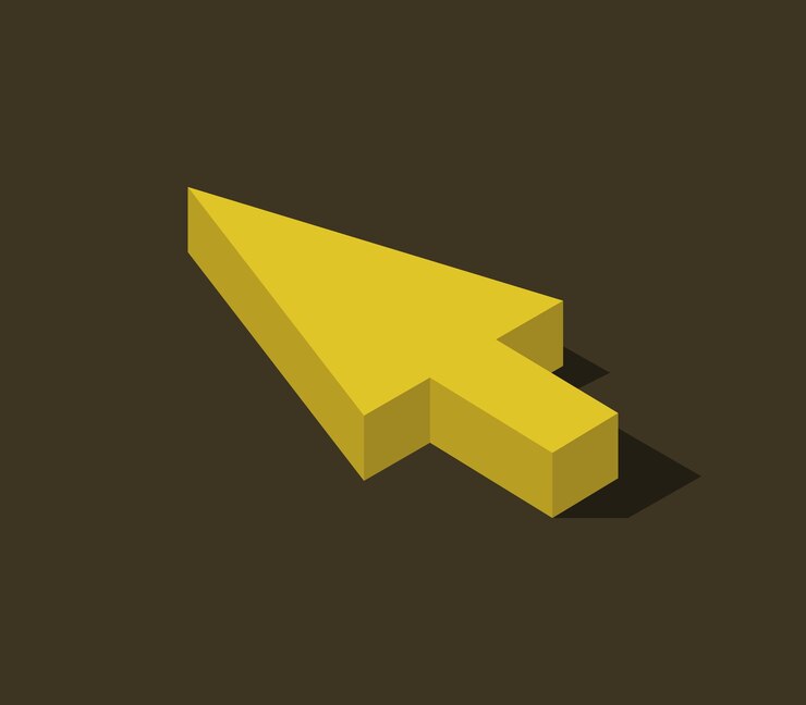Vector isometric arrow