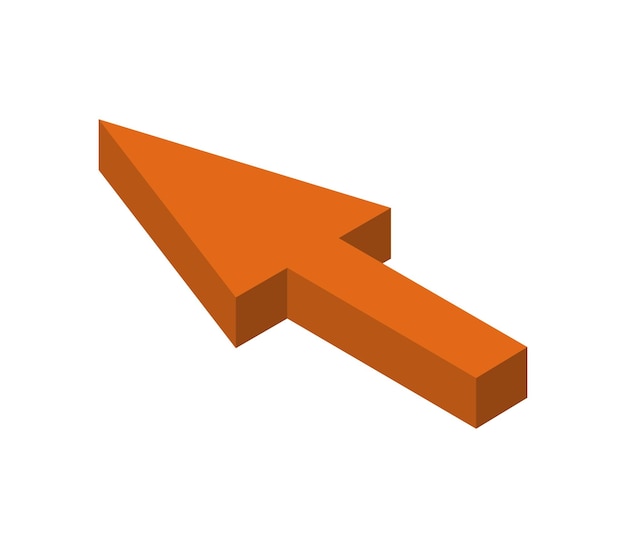 Vector isometric arrow