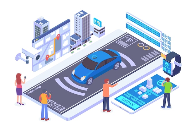 Vector isometric autonomous driving vector concept