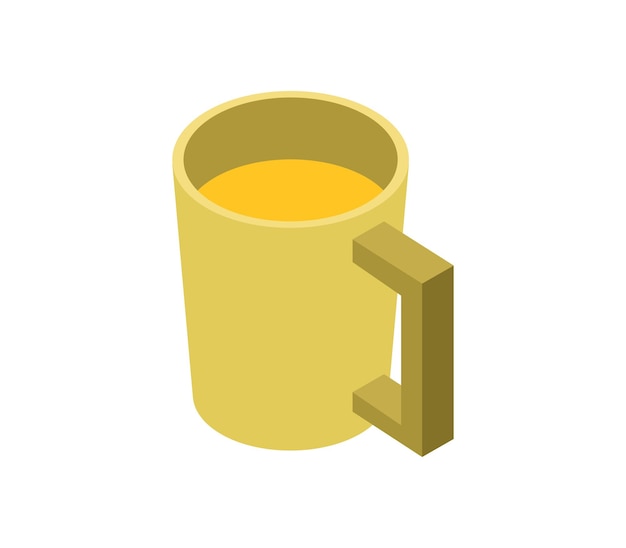 Isometric beer mug