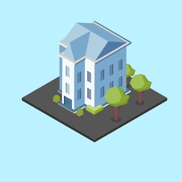 Vector isometric big house