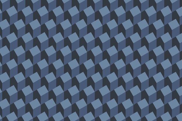 Isometric blue house seamless pattern vector