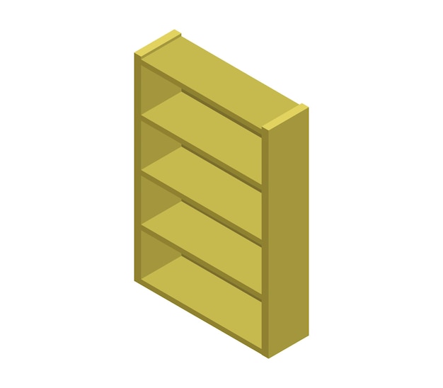 Isometric bookshelves