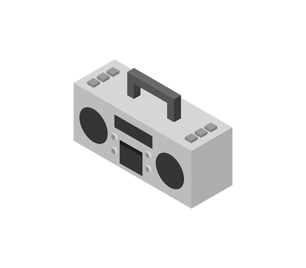 Isometric boombox