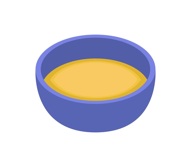 isometric bowl of soup