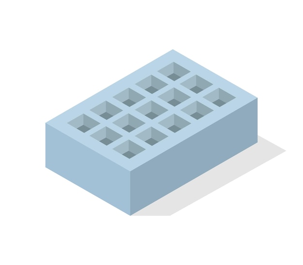 Isometric brick