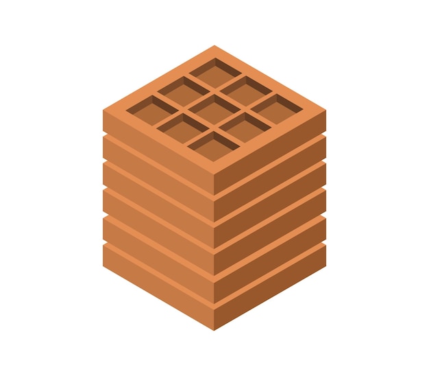 Isometric brick