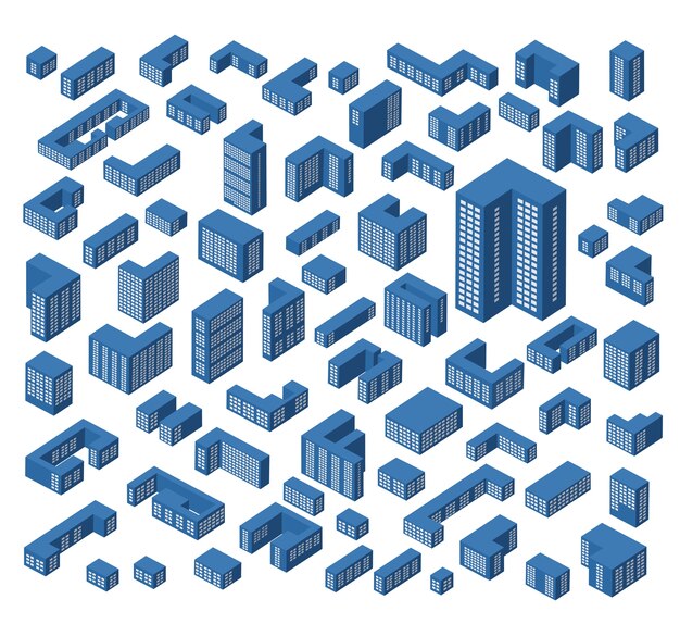 Isometric buildings