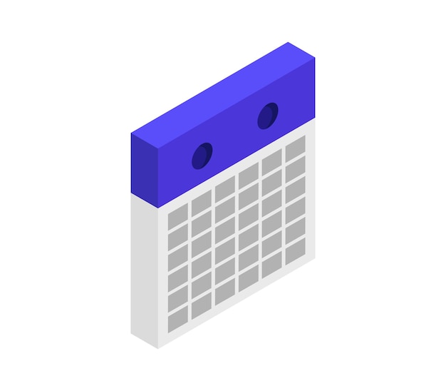 Isometric calendar