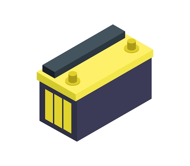 Premium Vector Isometric car battery