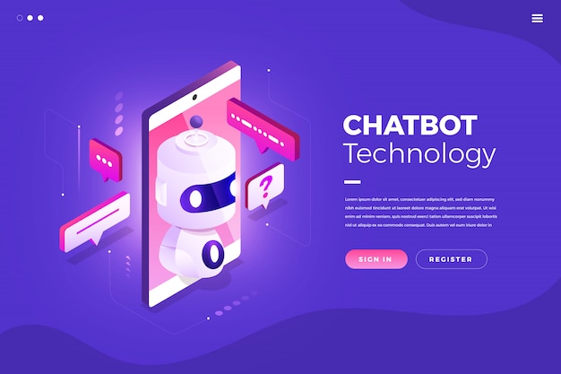 Vector isometric chatbot technology