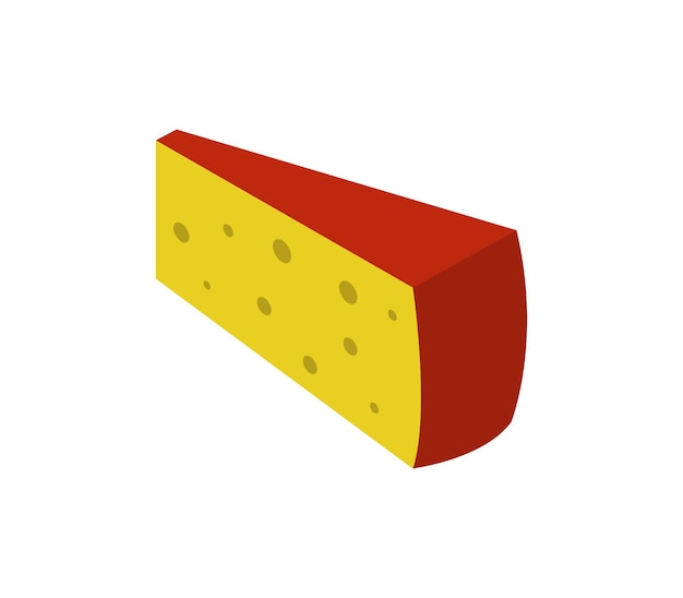 Vector isometric cheese