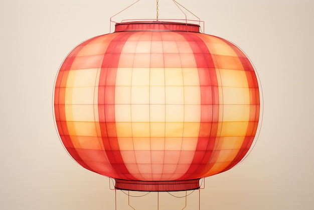 Isometric Chinatown Lantern 3D Render Element