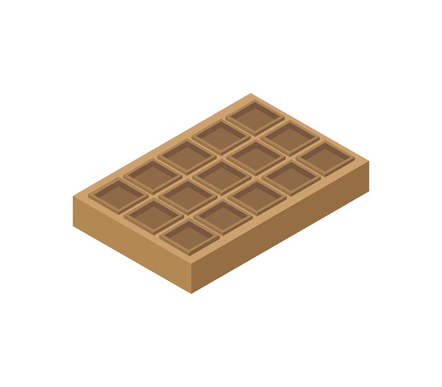 Isometric chocolate