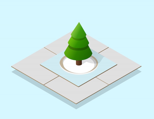 Isometric christmas tree