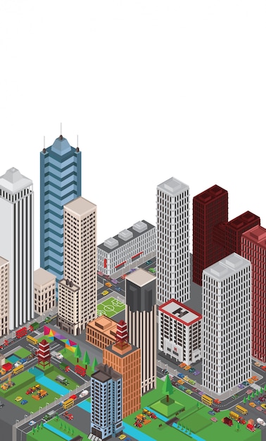 Vector isometric city