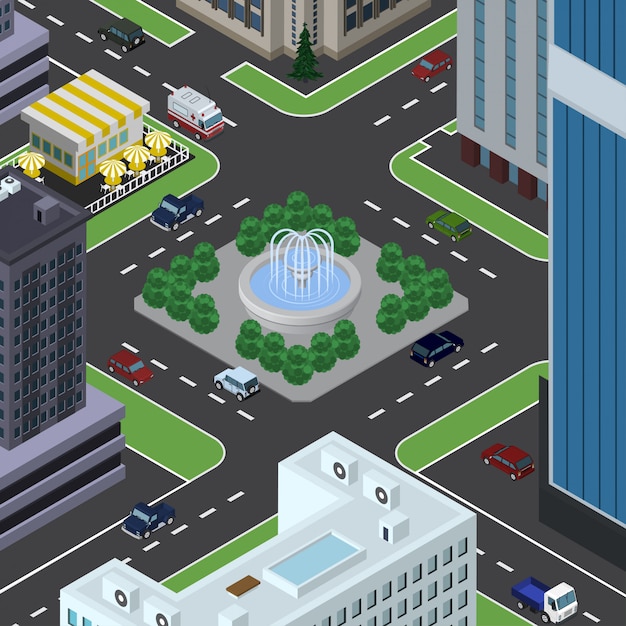 Vector isometric city