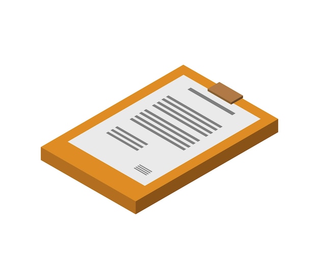 Isometric clipboard