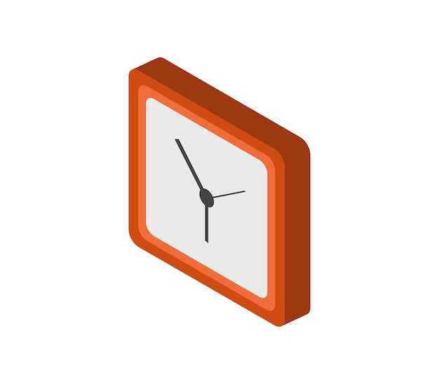 Isometric clock