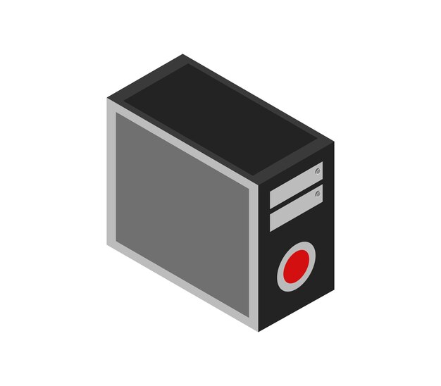 等角コンピュータケース