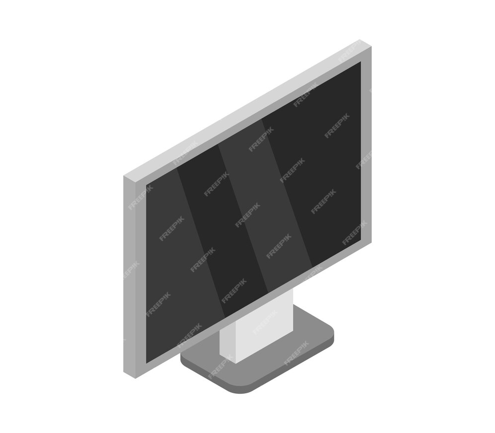 Premium Vector | Isometric computer monitor