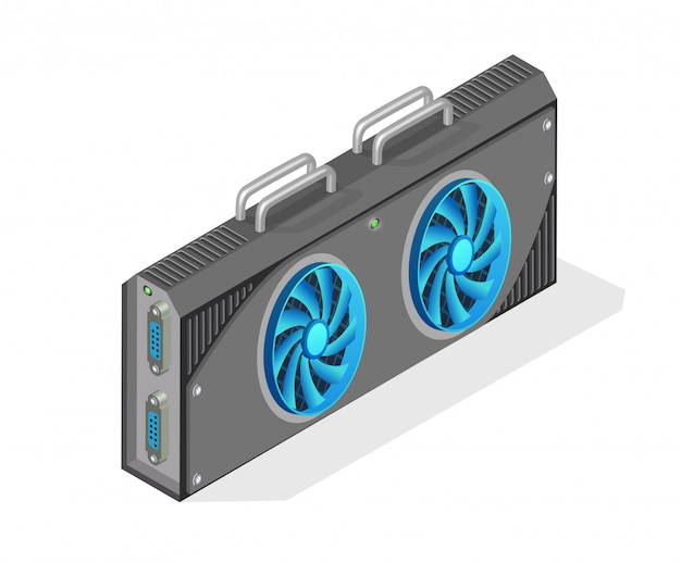 Vector isometric computer video card