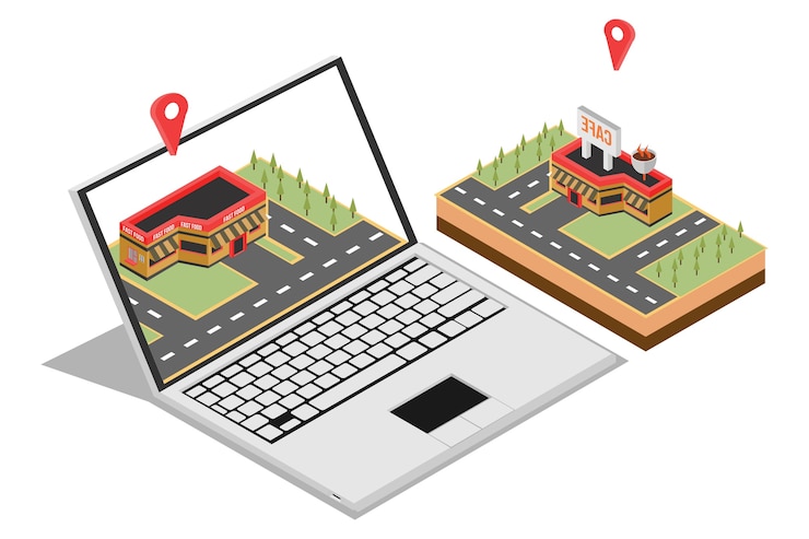 Vector isometric concept of home sales