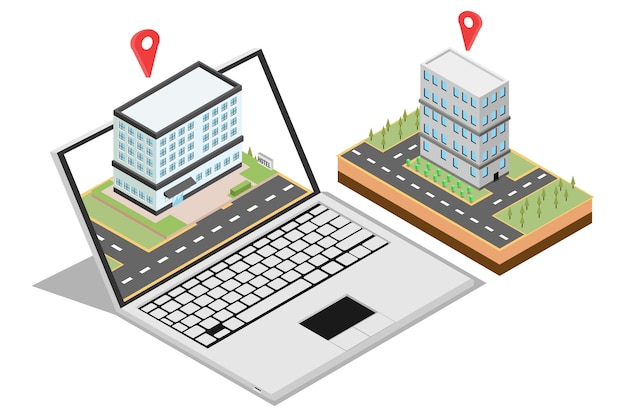 isometric concept of home sales