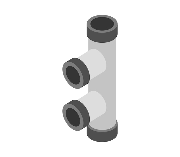 Vector isometric connector pipe