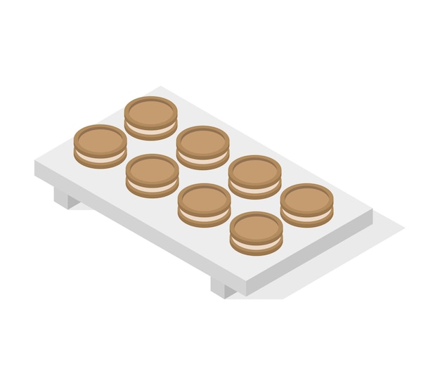 Vector isometric cookies