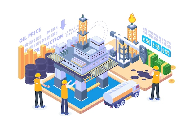 Vector isometric crude oil production concept