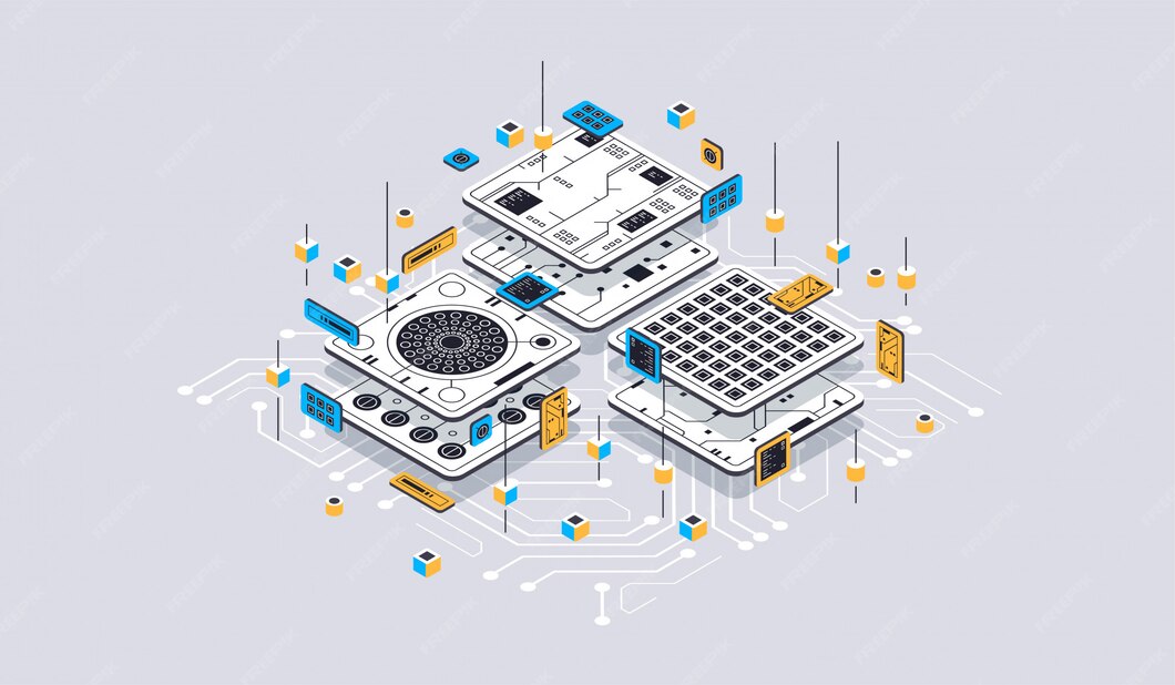 Premium Vector | Isometric design concept virtual reality and augmented ...