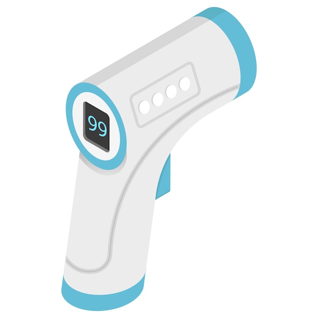 Isometric Digital Thermometer