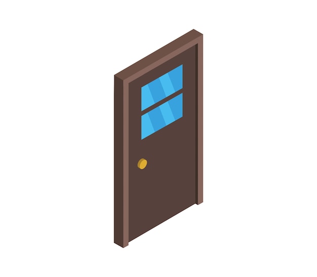 Isometric door