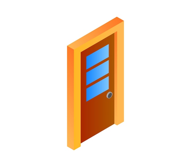 Isometric door