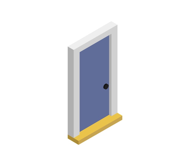 Isometric door