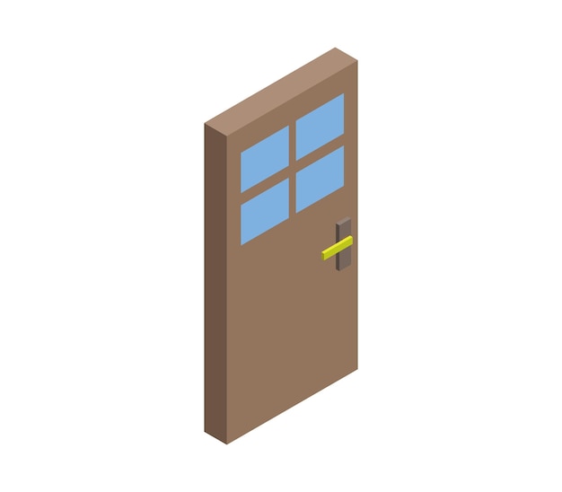 Isometric door