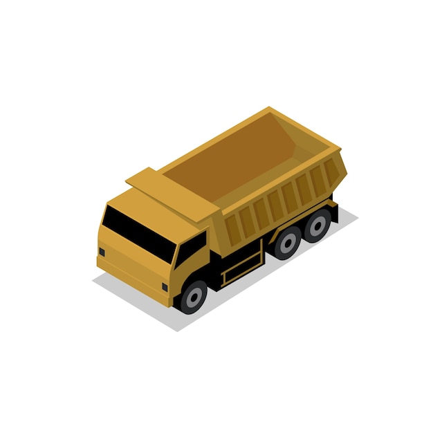 Isometric dump truck