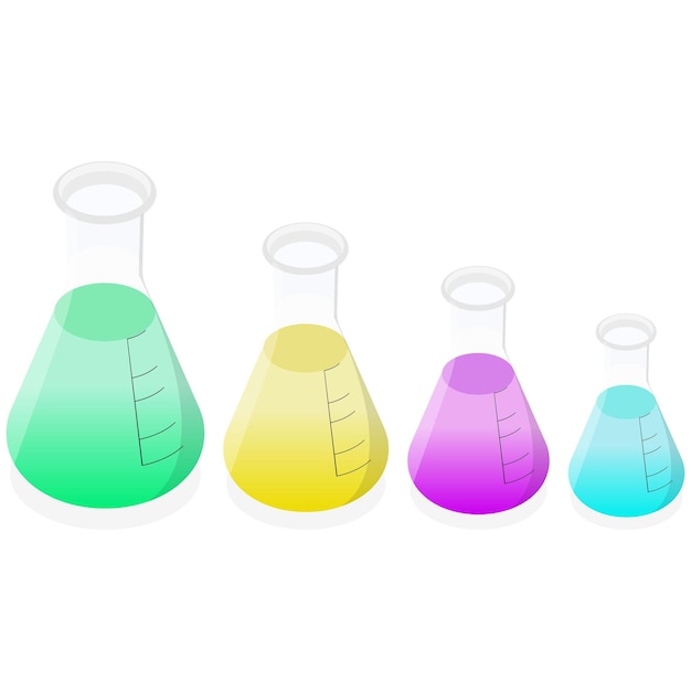 Isometric Erlenmeyer Flask