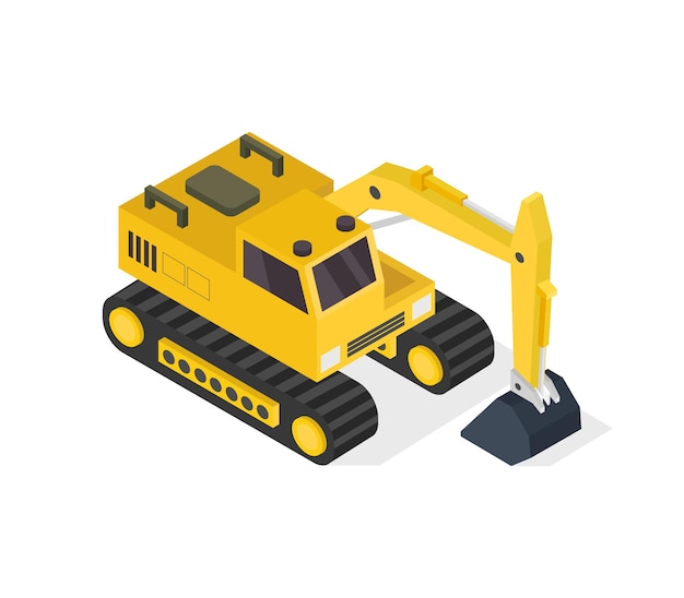 Isometric excavator